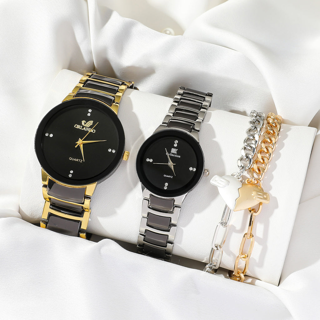 Women’s Watch & Heart Bracelet Set — Everyday Luxury