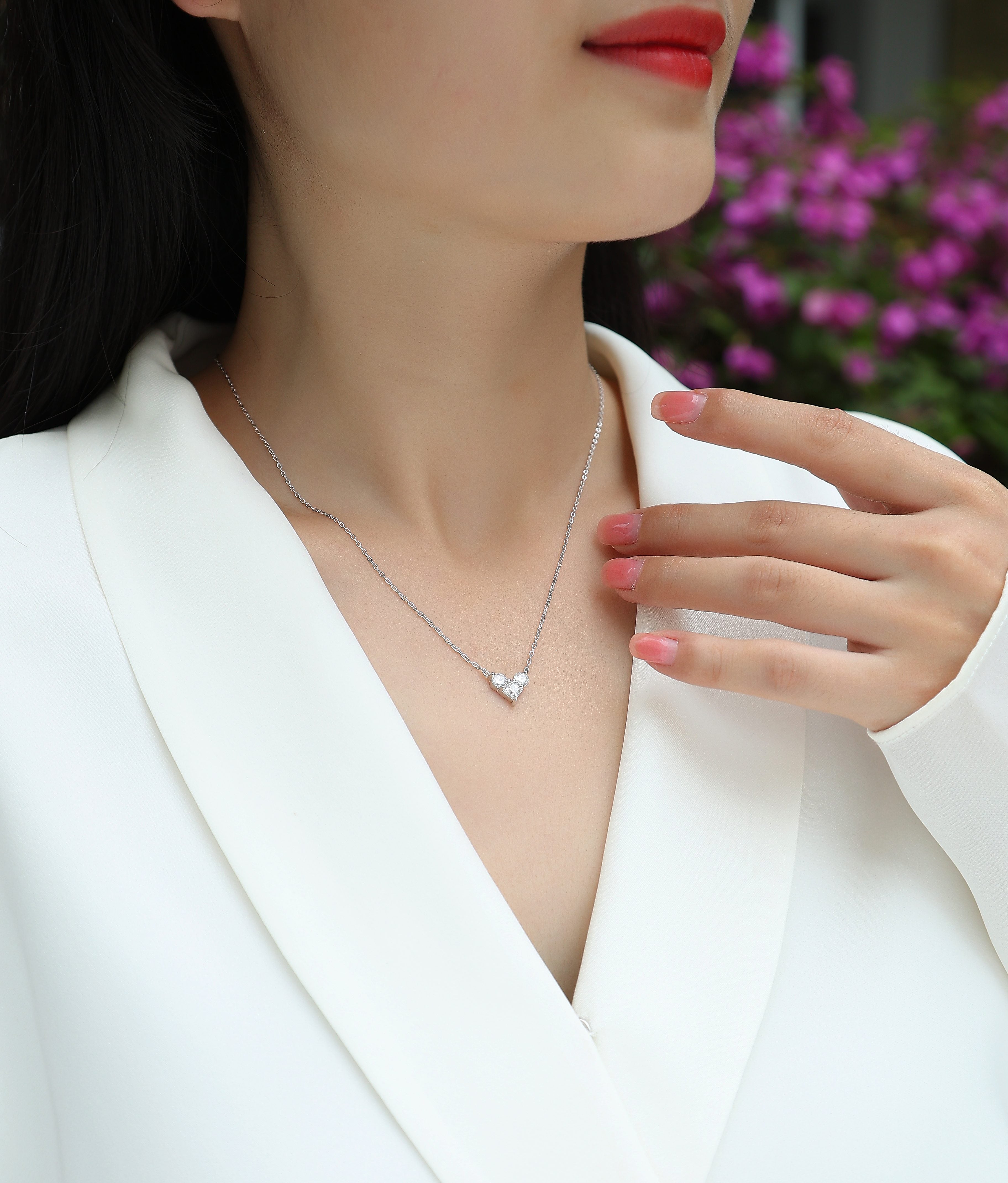 Éclat — S925 Silver Moissanite Pendant Necklace