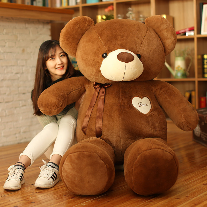 The Ribbon Hug Bear — Luxury Plush Teddy Collection