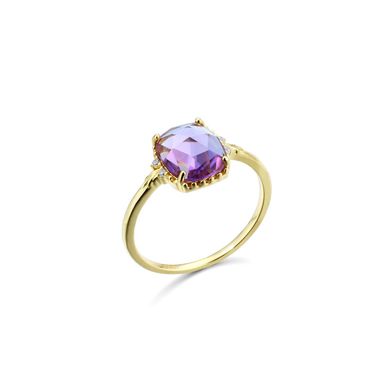 Lumière Light Amethyst Ring