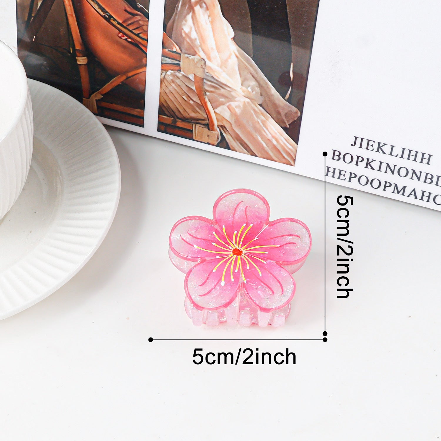 La Fleur — Floral Shark Hair Clip