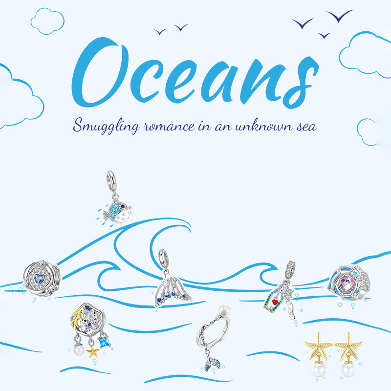 Mer — 925 Silver Ocean Charm Bead