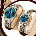 Diamond Lovers Watch Pair — His & Hers Luxury Gift Set