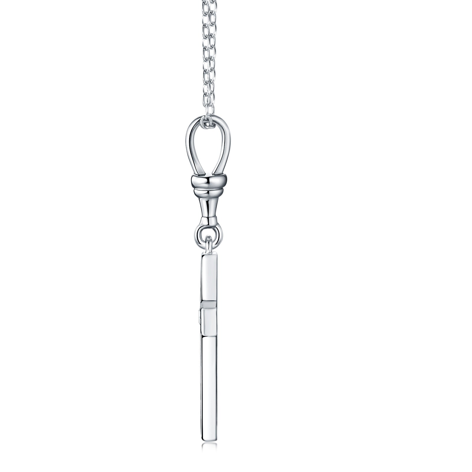 Douceur – Morganite Pendant Necklace | Platinum-Plated Sterling Silver