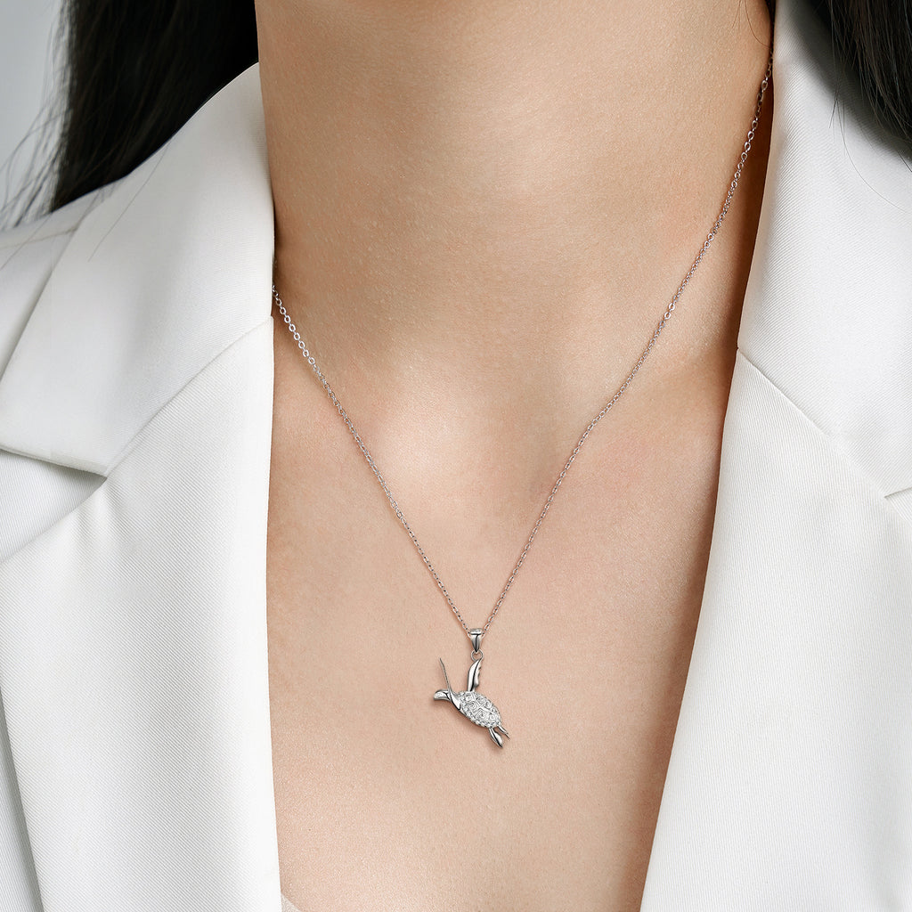 Ocean Soul – 925 Sterling Silver Turtle Charm Luxury Necklace
