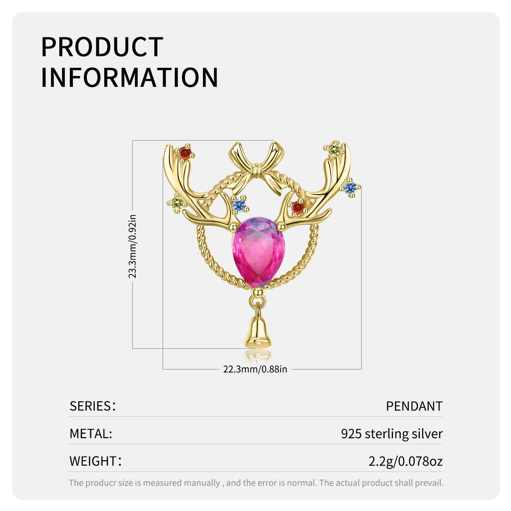 Cloche — 925 Silver & 14K Gold Bell Necklace