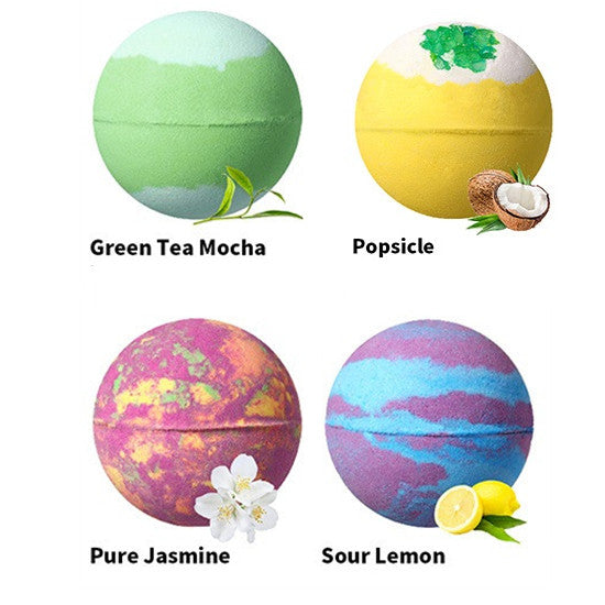 Rainbow Bath Salt Bomb — 12 Gourmet Scents Collection