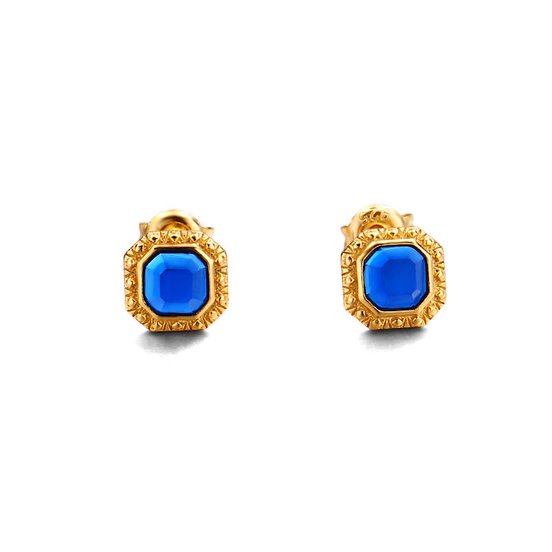 Verdure Stone Geometric Earrings