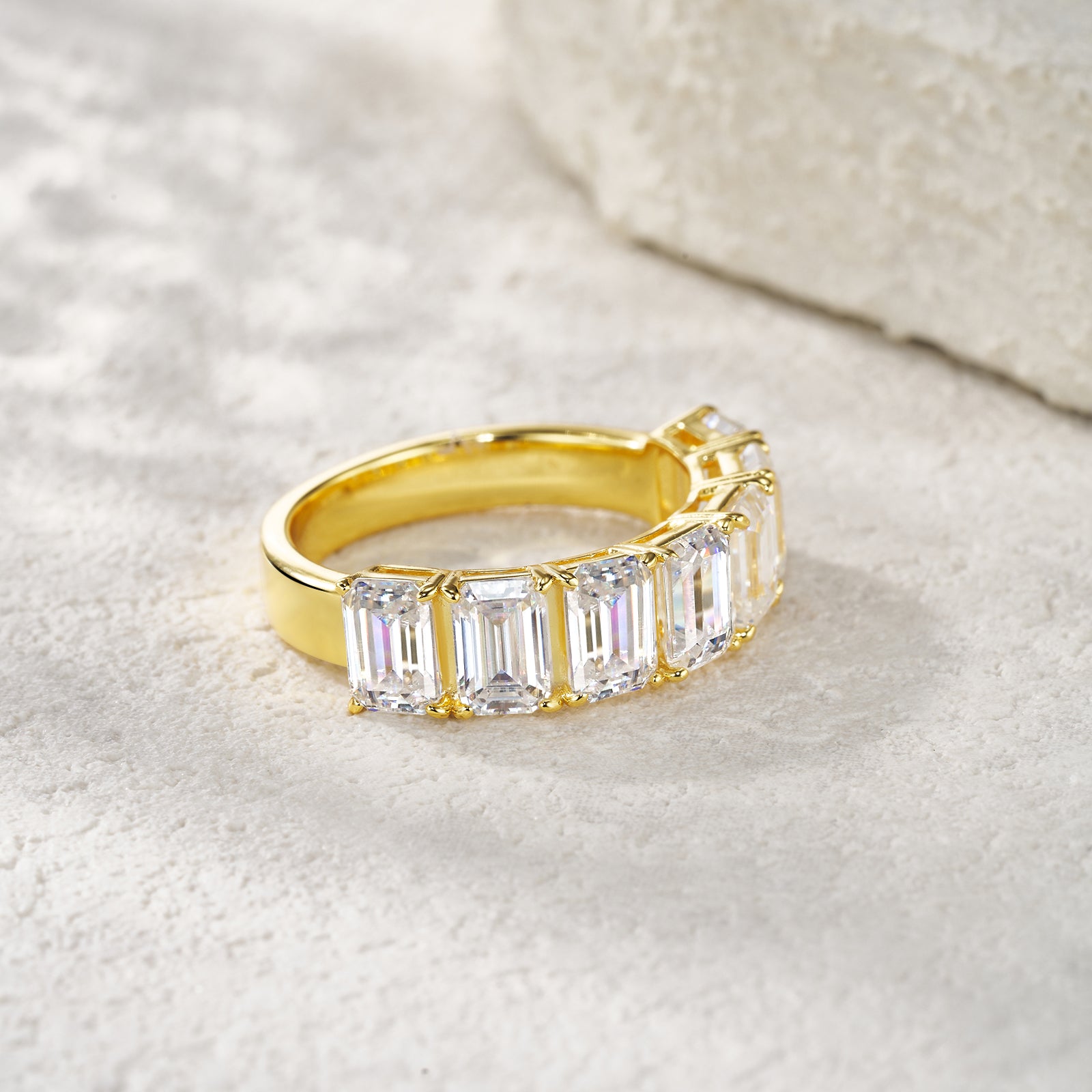 Cushion-Cut Morganite Ring — 18K Gold-Plated S925 Silver | GRA Certified