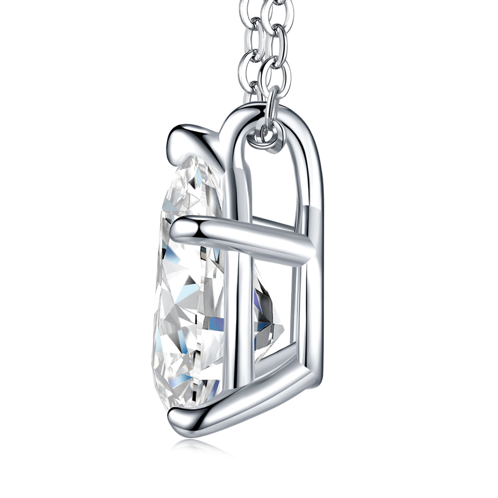 La Poire – Pear-Cut Morganite Pendant Necklace | Gold-Plated Sterling Silver