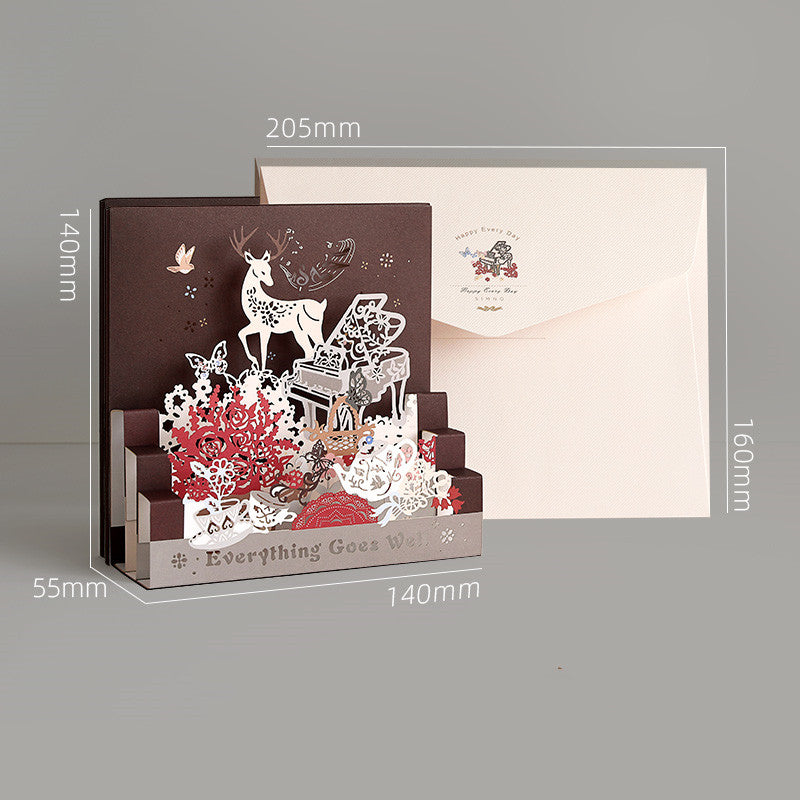 Artisan Folding Greeting Cards — Whimsical Illustrated Designs