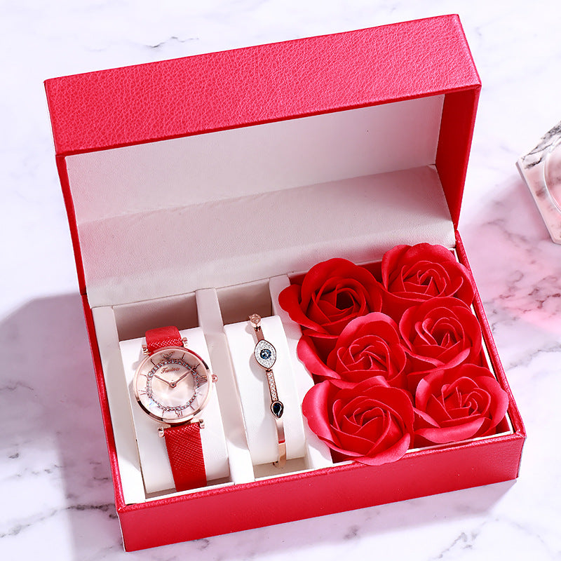 Sapphire Lady — Women's Watch, Necklace & Bracelet Set