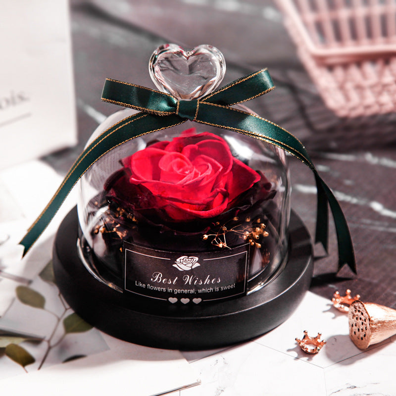 Lumière Rose — Eternal LED Rose in Glass Dome