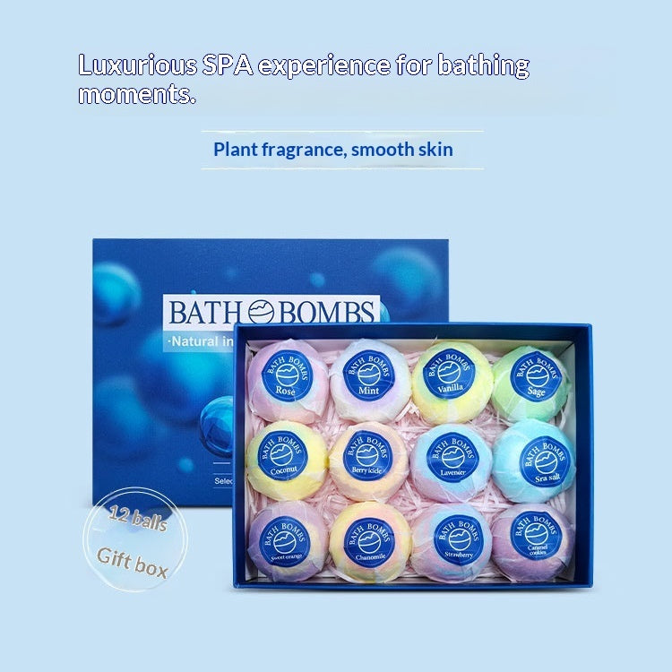 Essential Oil Bath Bomb Set — 12-Piece Luxury Collection