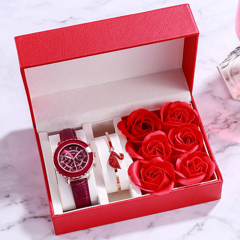 Sapphire Lady — Women's Watch, Necklace & Bracelet Set