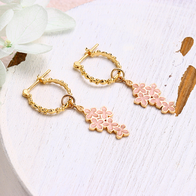 Fleurie Enamel Flower Earrings