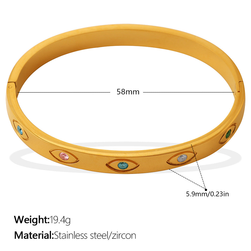 Oeil — Vintage Diamond Eye Bracelet