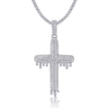 Lumina Moissanite Pendant — Platinum-Plated S925 Silver