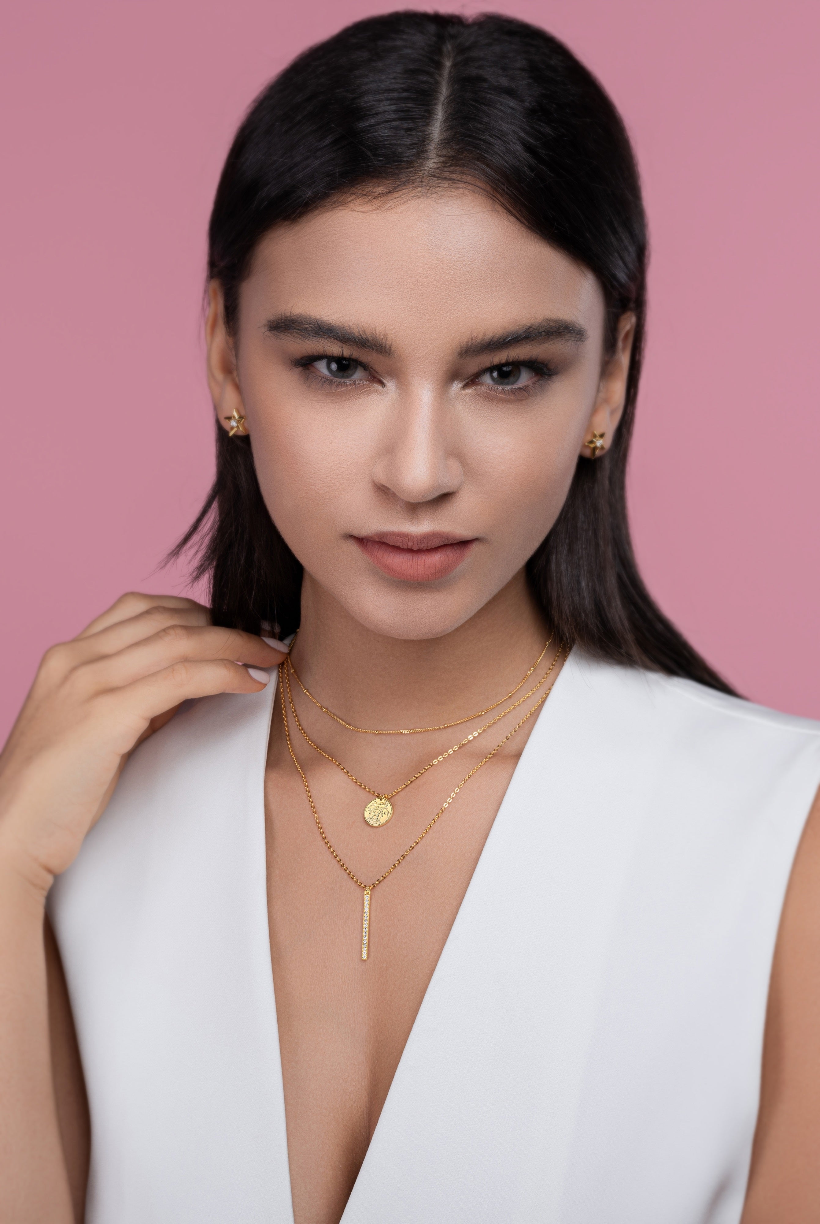 Morganite Pendant Necklace — 18K Gold-Plated S925 Silver | GRA Certified