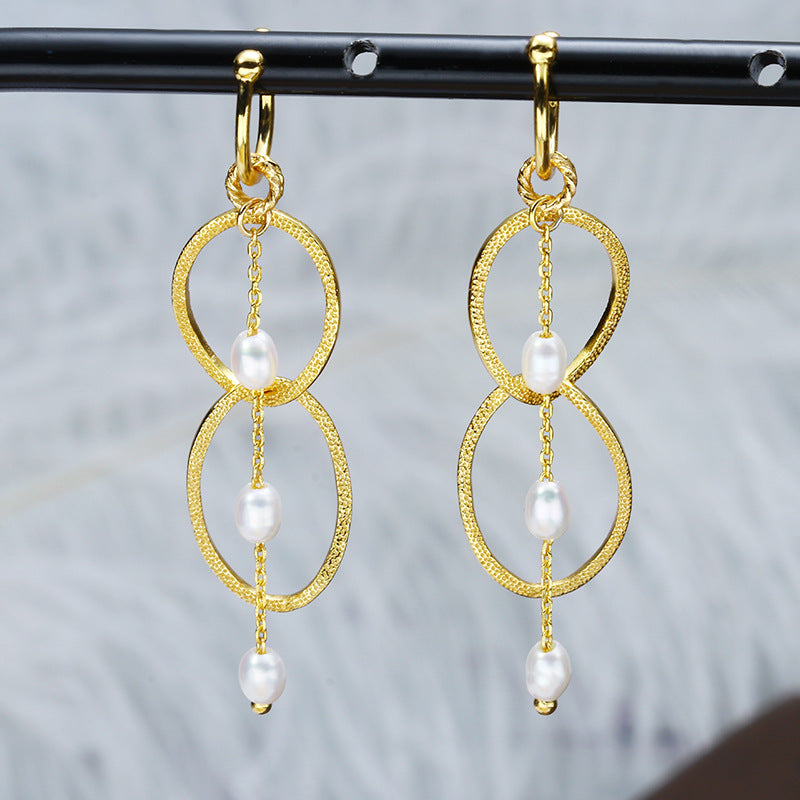 Pearl & Tassel Ring Clip-On Luxury Earrings – No Piercing Needed