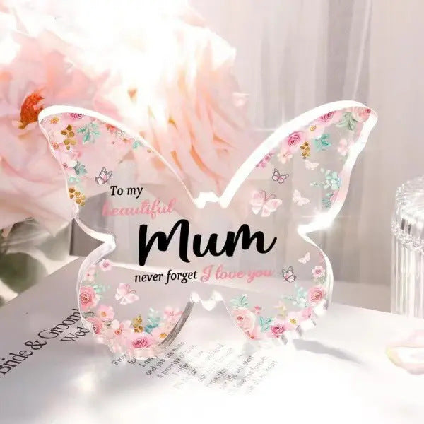 Butterfly Acrylic Keepsake — Personalised Gift for Her