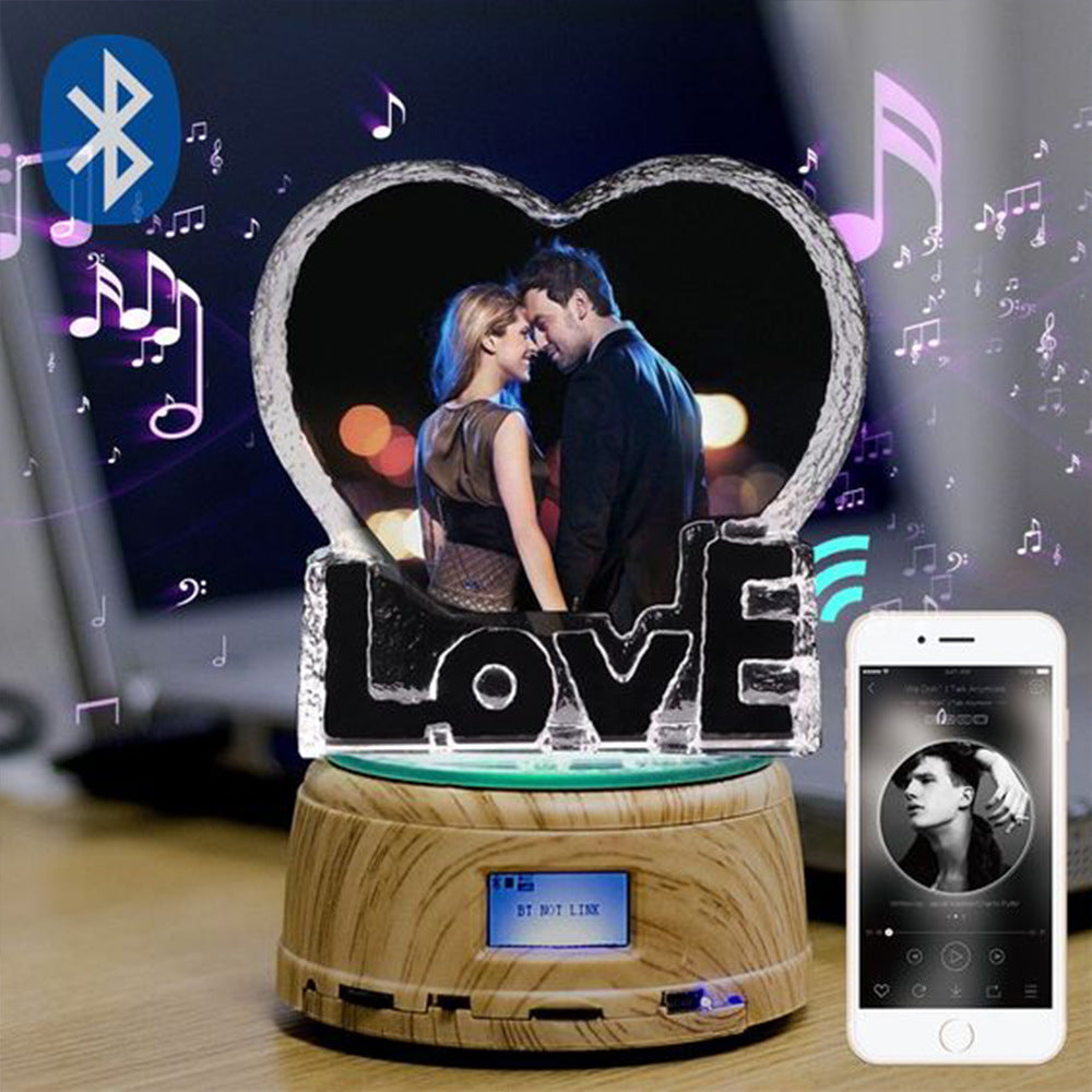 Crystal Bluetooth Speaker — 3D LED Light Gift Edition