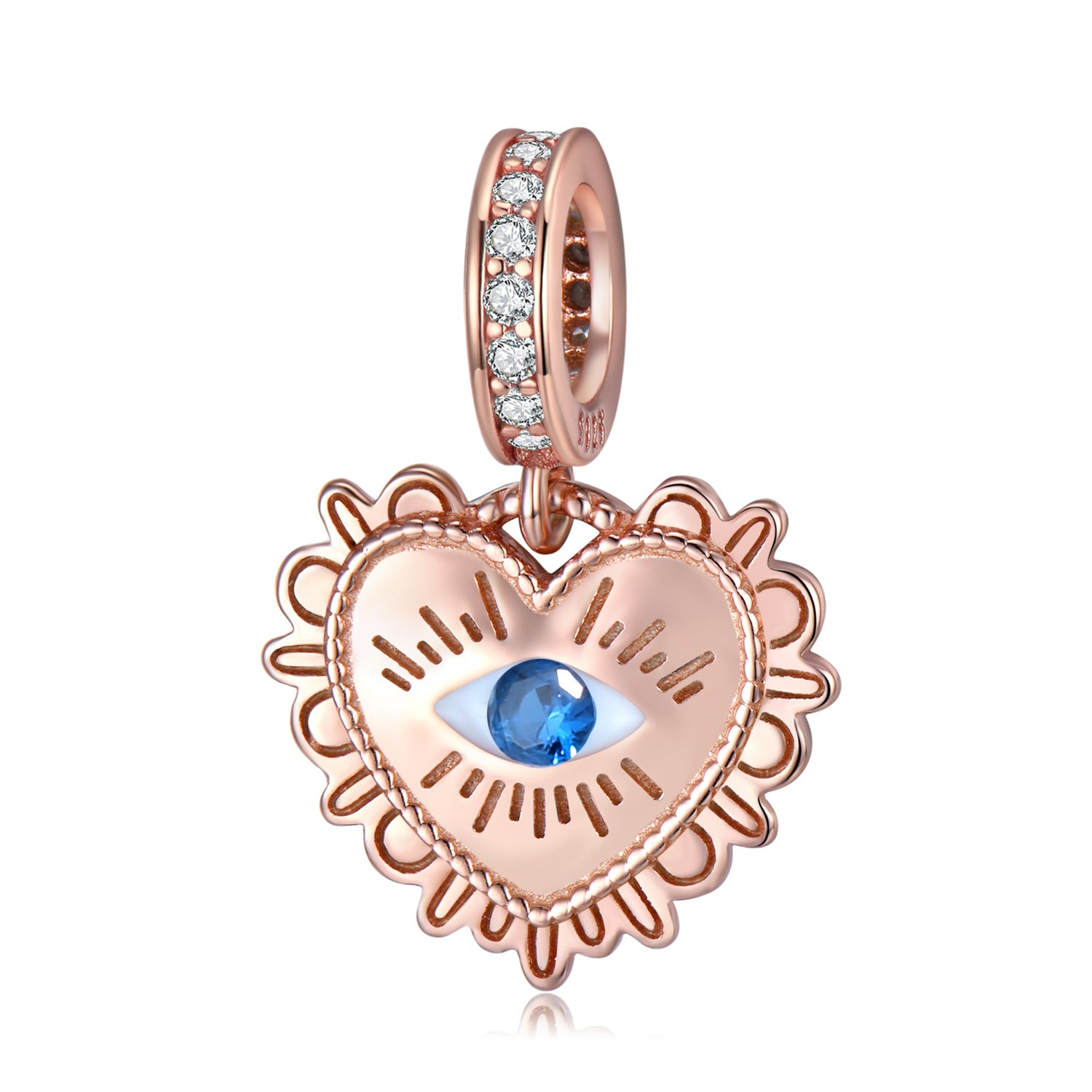 Rosé — 925 Silver Rose Gold Geometric Pendant