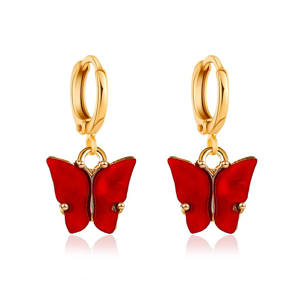 Coeur — Enamel Heart Stud Earrings