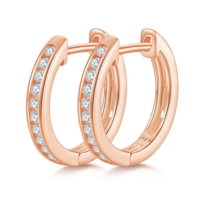 Moissanite Stud Earrings – Set of 2 | Gold, Platinum & Rose Gold