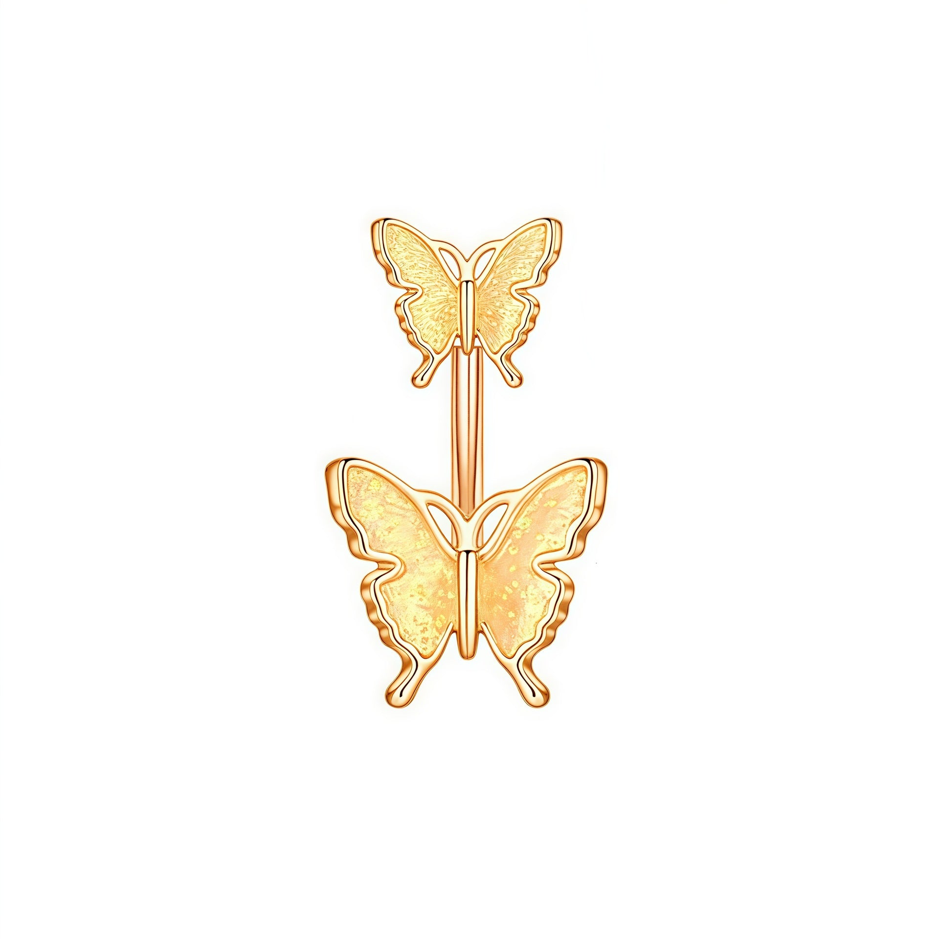 Zircon Butterfly Belly Button Ring — 60 Designs