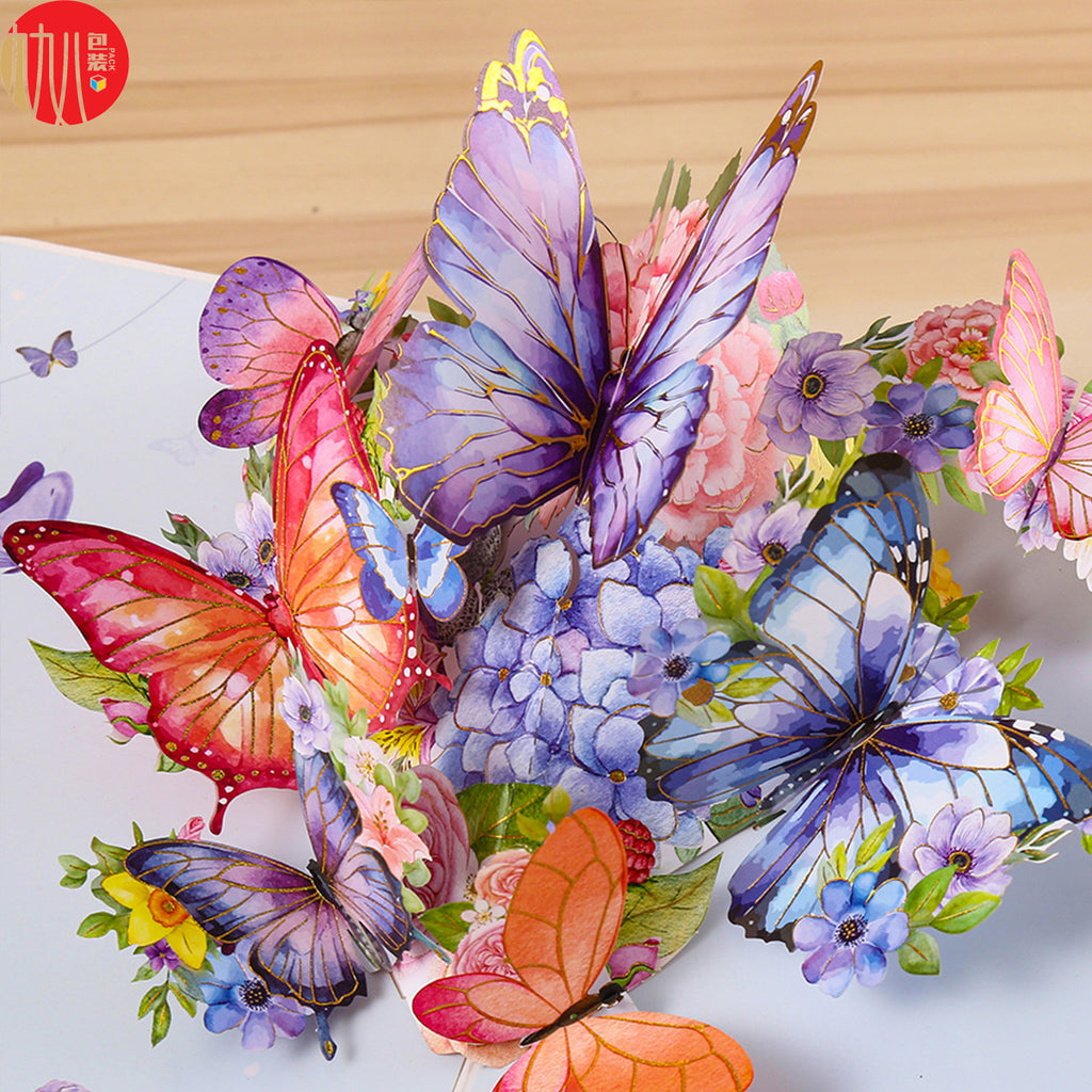 Handcrafted 3D Pansy Greeting Card — Sculptural Floral Design