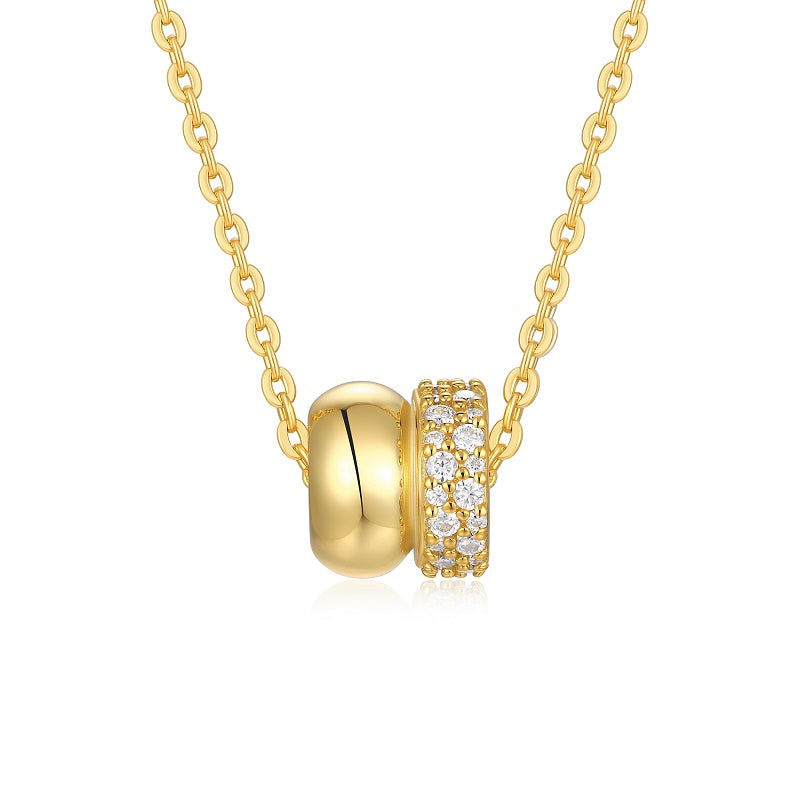 Moissanite Luxury Pendant Necklace | S925 Silver with Gold Plating