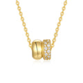 Moissanite Luxury Pendant Necklace | S925 Silver with Gold Plating
