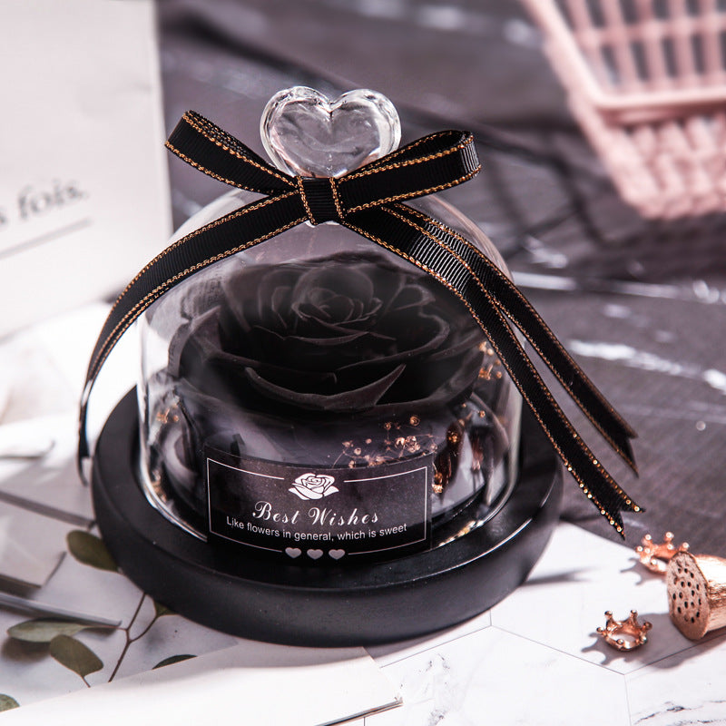 Lumière Rose — Eternal LED Rose in Glass Dome
