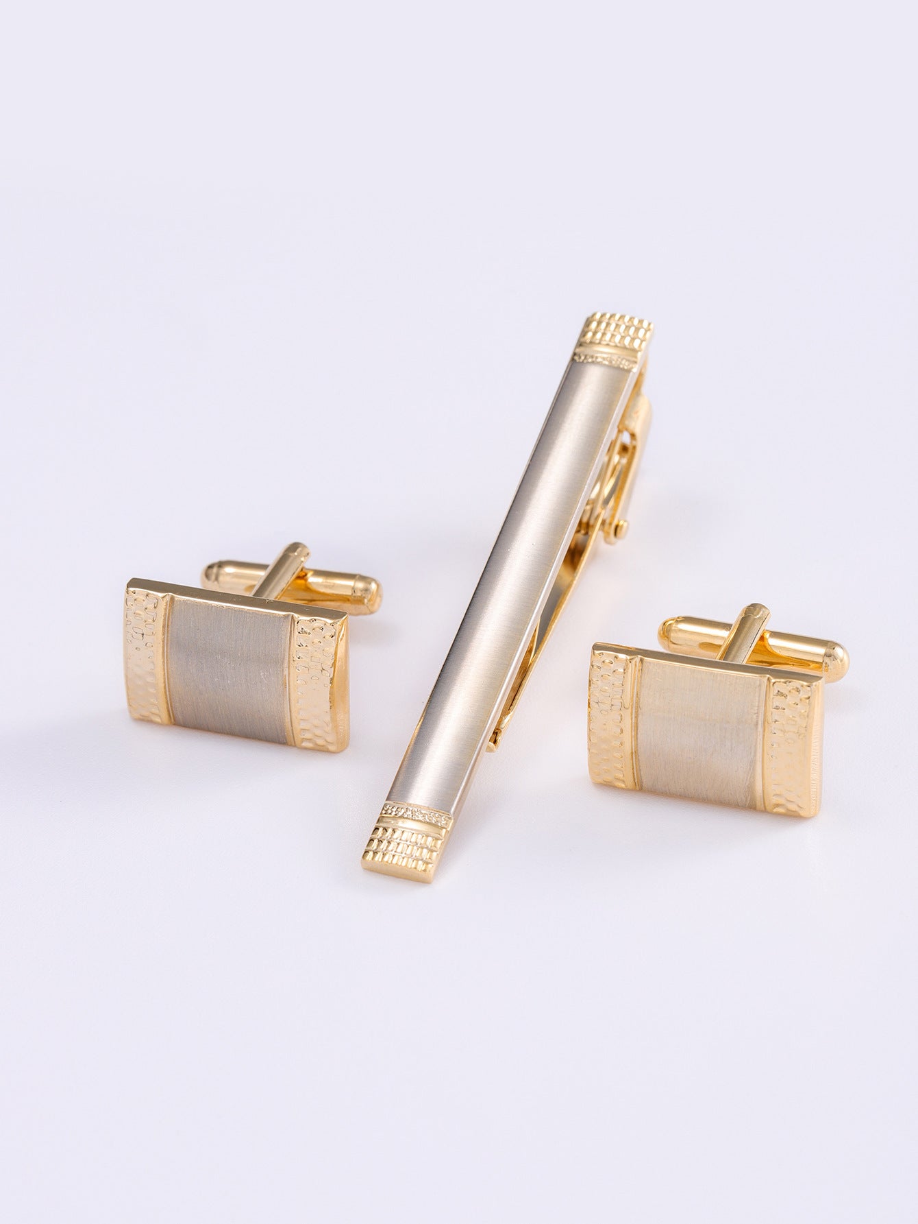 Men’s Luxury Cufflinks, Tie Clip & Pen Set — Business Elite
