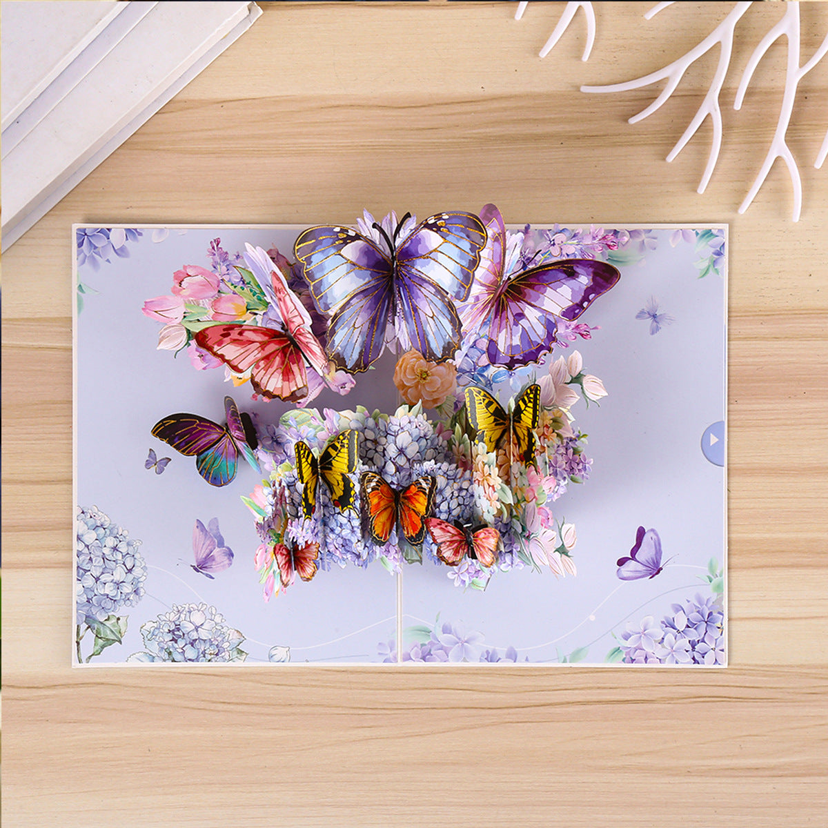Handcrafted 3D Pansy Greeting Card — Sculptural Floral Design