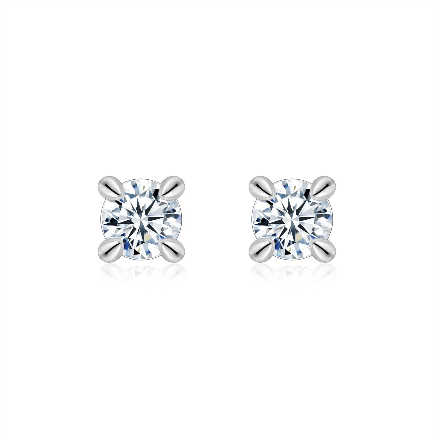 Rose Lumière — Morganite S925 Silver Stud Earrings