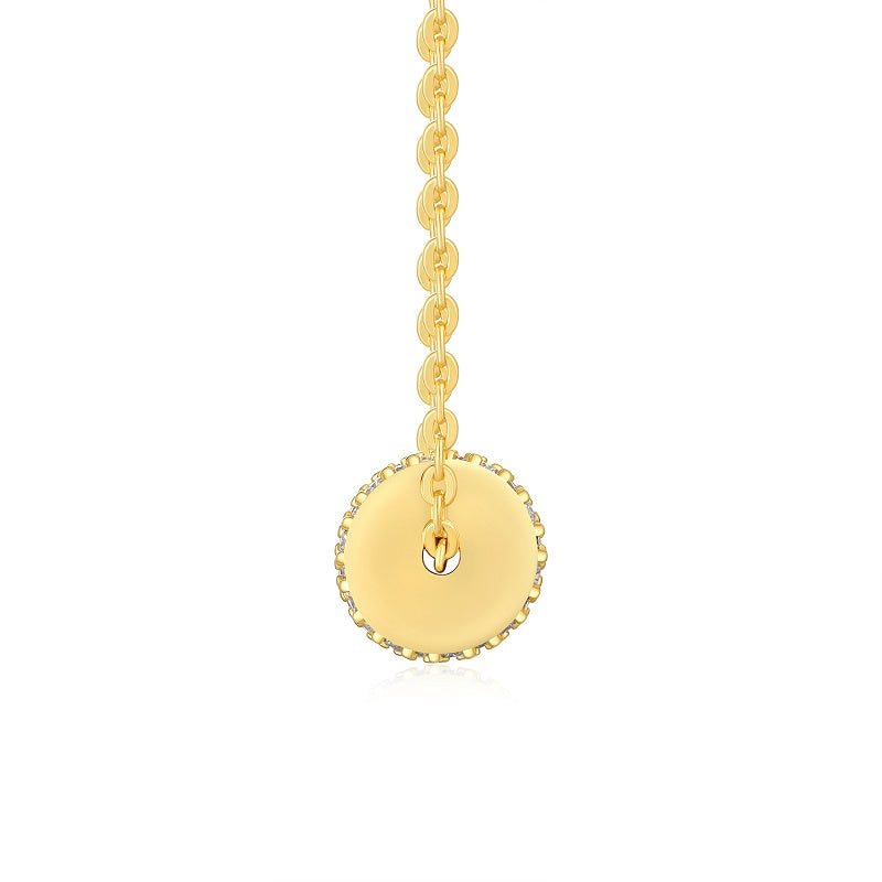 Moissanite Luxury Pendant Necklace | S925 Silver with Gold Plating