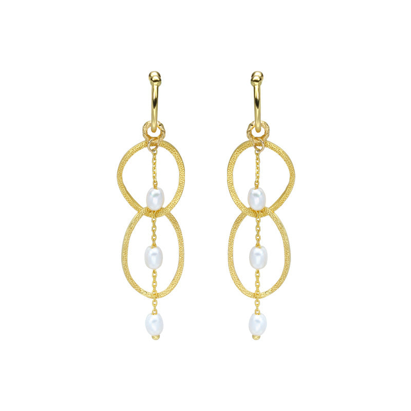 Pearl & Tassel Ring Clip-On Luxury Earrings – No Piercing Needed