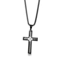 Titanium Steel Wire Cross Necklace | Luxury Men's Jewelry