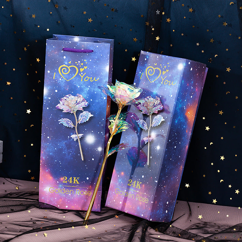 Handcrafted Gold Foil Rose | Luminous Luxury Gift Box