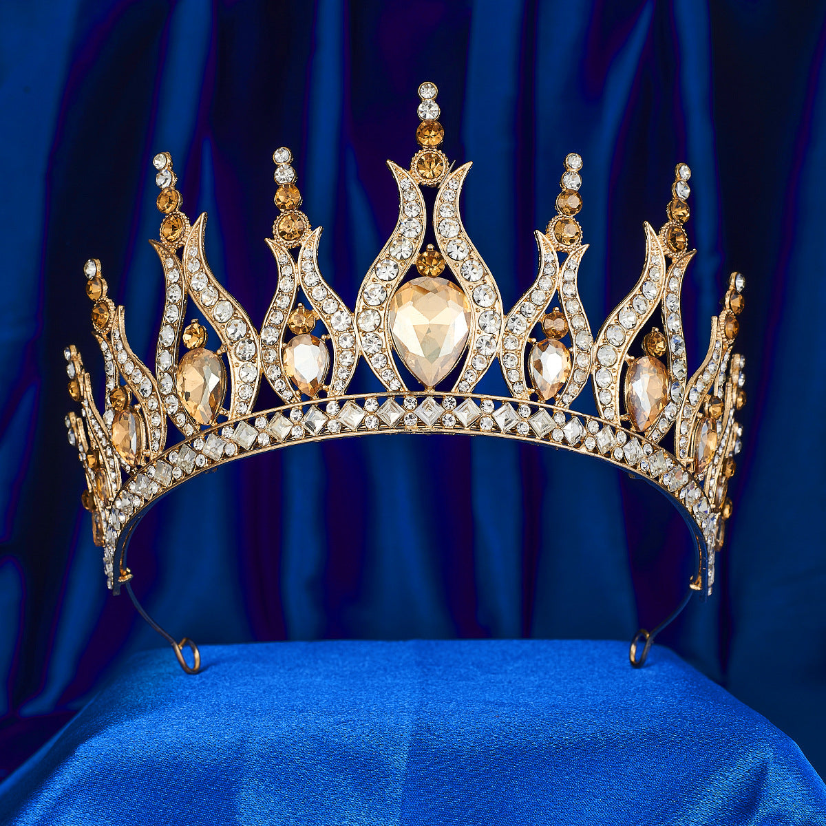 Crystal Bridal Crown — Wedding & Ball Gown Headpiece