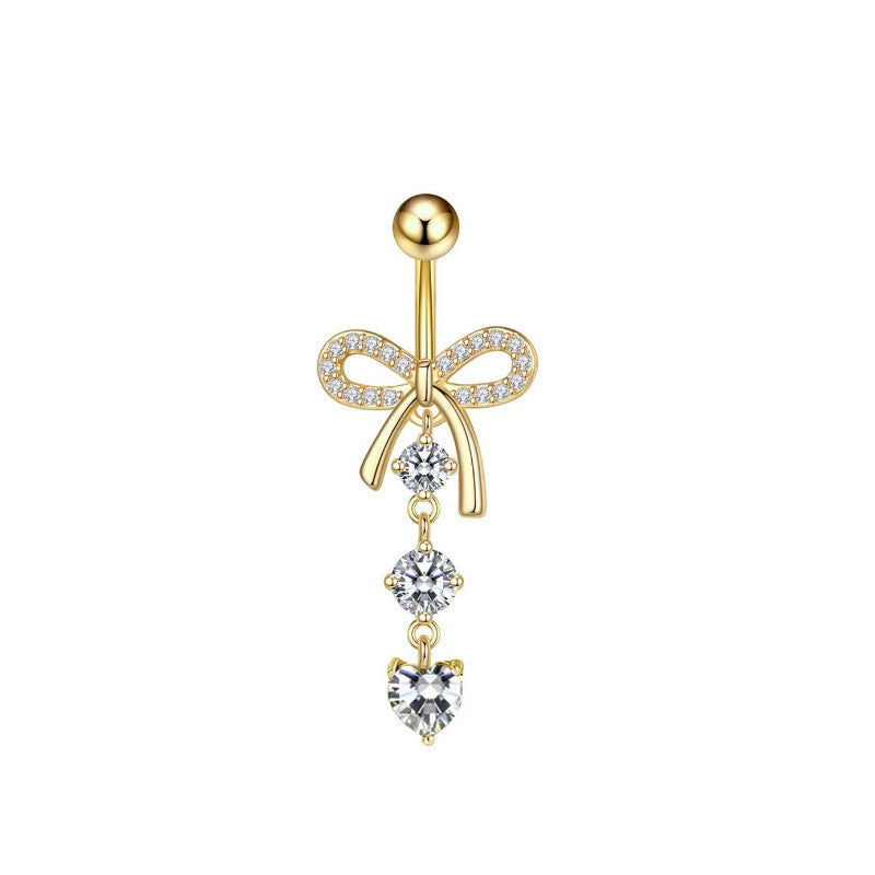Zircon Butterfly Belly Button Ring — 60 Designs