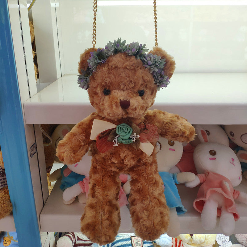Messenger Bag Plush Bear — Luxury Soft Toy Gift for Her