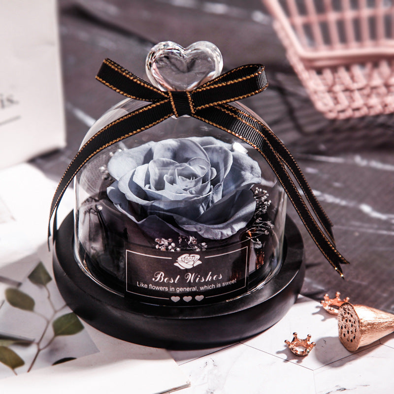 Lumière Rose — Eternal LED Rose in Glass Dome