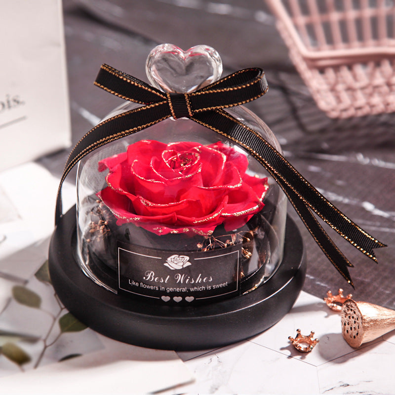 Lumière Rose — Eternal LED Rose in Glass Dome