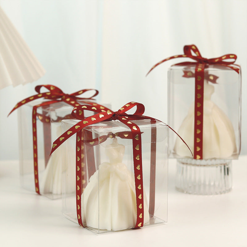 Wedding Dress Scented Candle — Handmade Gift Box Edition