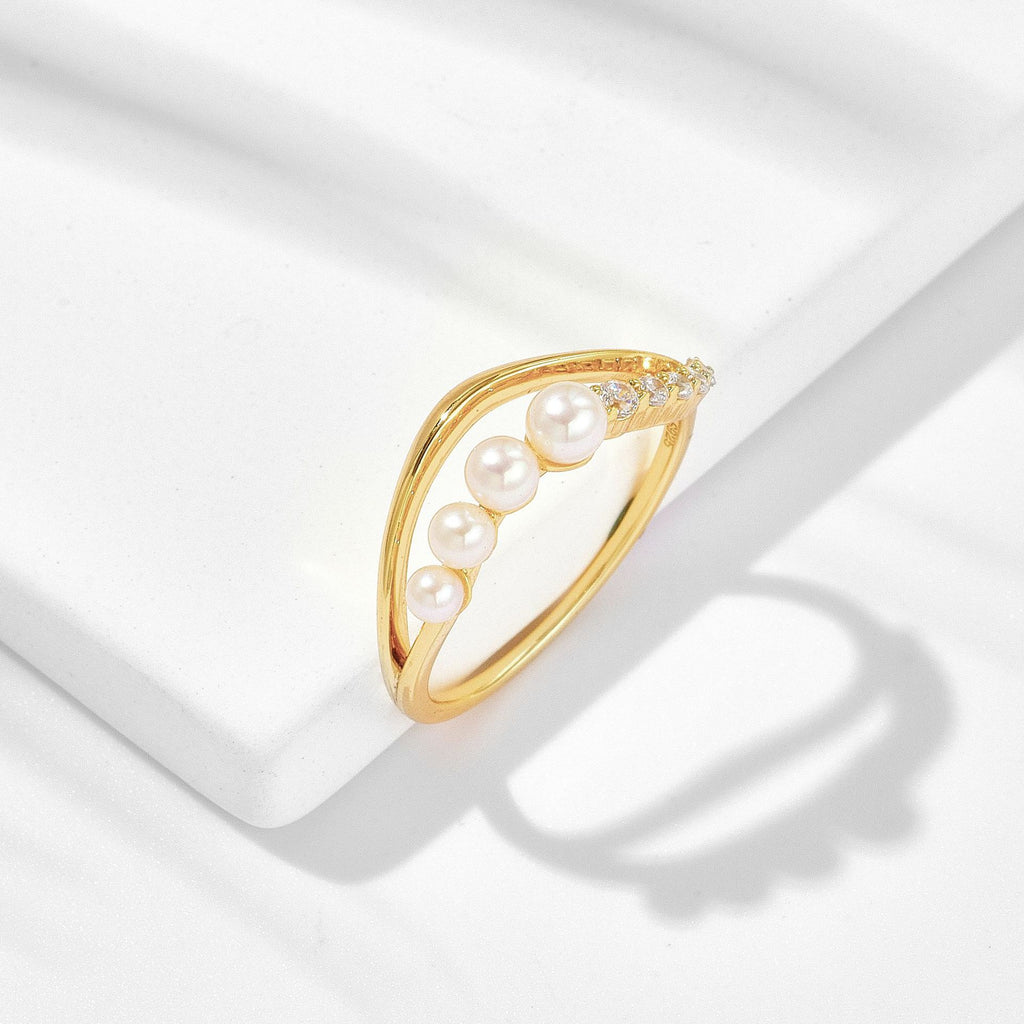Duelle Freshwater Pearl Double Ring