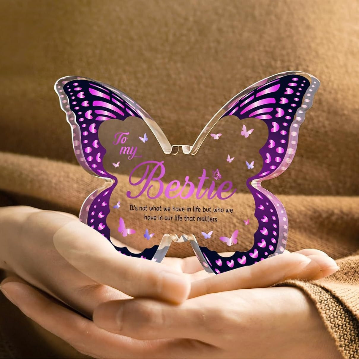 Butterfly Acrylic Keepsake — Personalised Gift for Her
