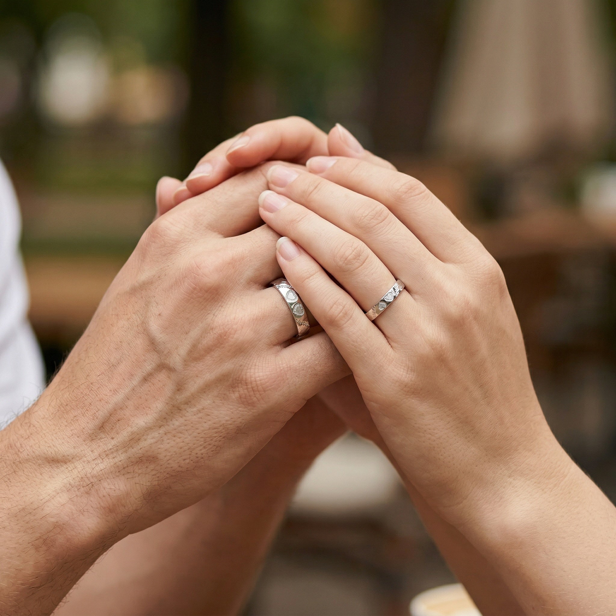 Couple Rings | S925 Sterling Silver | Heart & Dragon Scale Design